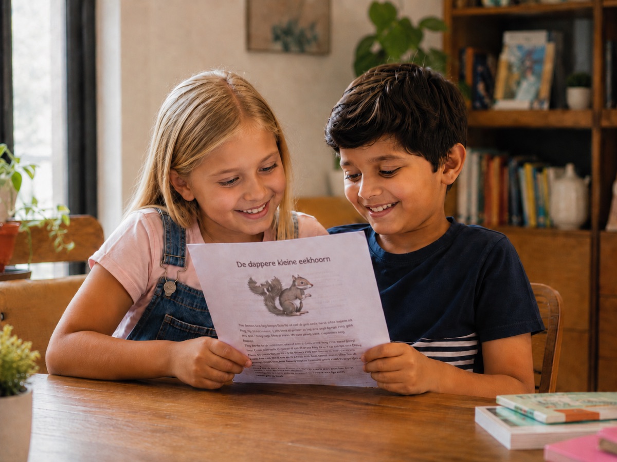 Samen lezen aan tafel